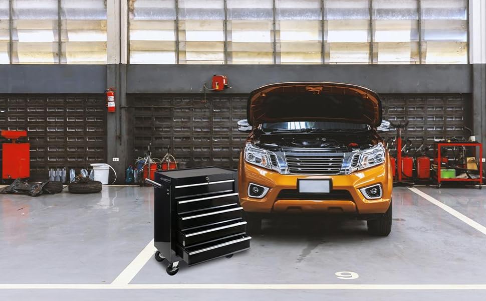 Arebos 5-Drawer Tool Trolley