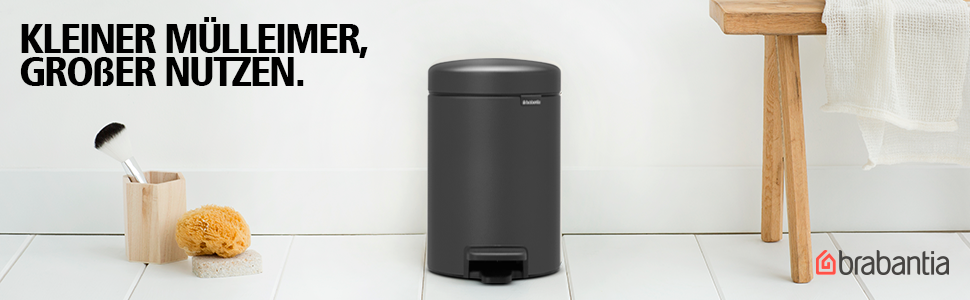 Відро Brabantia Treteimer 30л, місткість 30л, чорний матовий, з внутрішнім відром