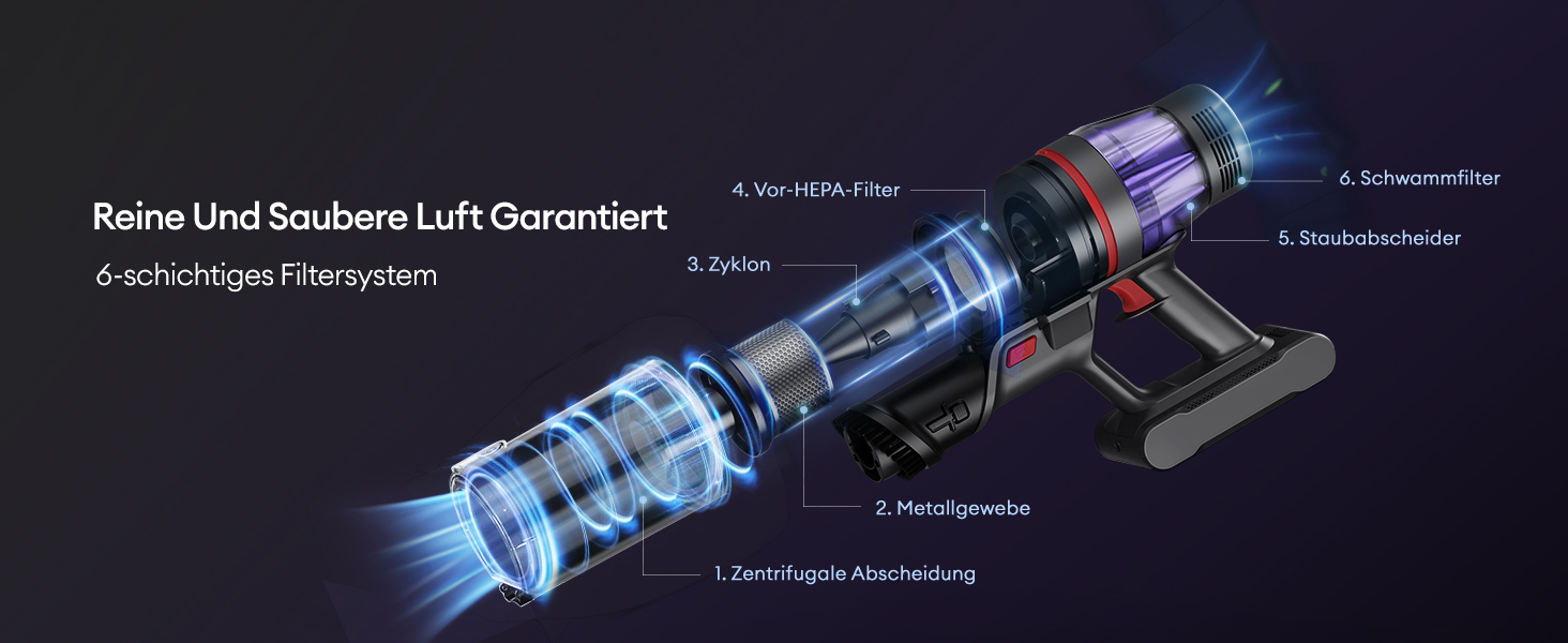 Бездротовий акумуляторний пилосос Ultenic U16 Flex: 550W, 50000Pa, 60 хв роботи, сенсорний екран, телескопічна труба, док-станція, антизаплутування, для твердих поверхонь та килимів, видалення шерсті тварин