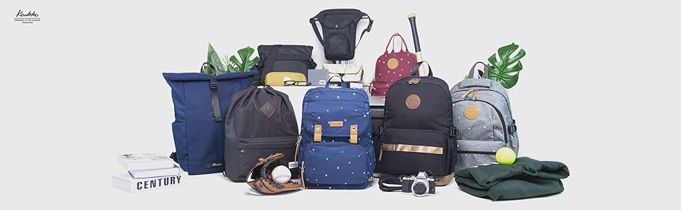 Жіночий рюкзак Kaukoo для студентів, ноутбука, подорожей (сірий, Jnl-ks24-09)