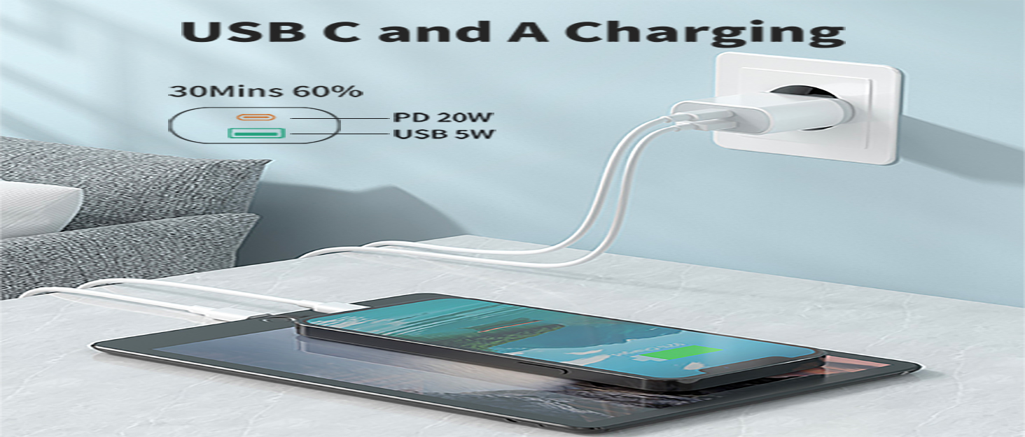 Зарядний адаптер USB-C 20W Mcukdae 01 - Заміна для iPhone, Galaxy та інших смартфонів