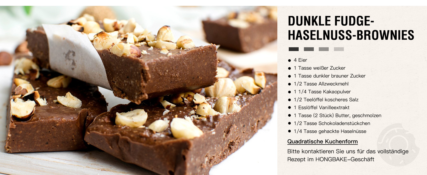 Форми для випічки HONGBAKE (2 шт.) з антипригарним покриттям, 36x24 см, з вуглецевої сталі, BPA-free, для міні-бананового хліба, брауні та хліба