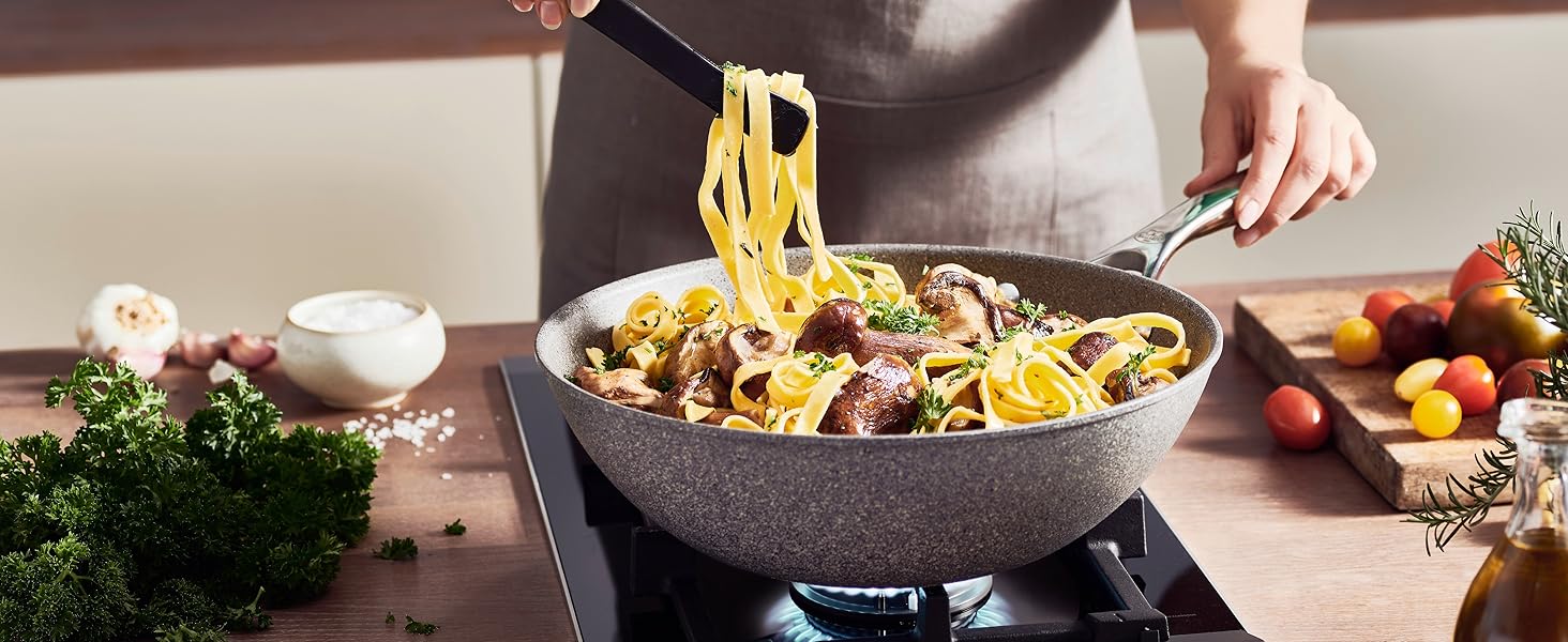 Сковорода BALLARINI Salina з антипригарним покриттям, 24 см, для всіх плит, алюміній, сіра