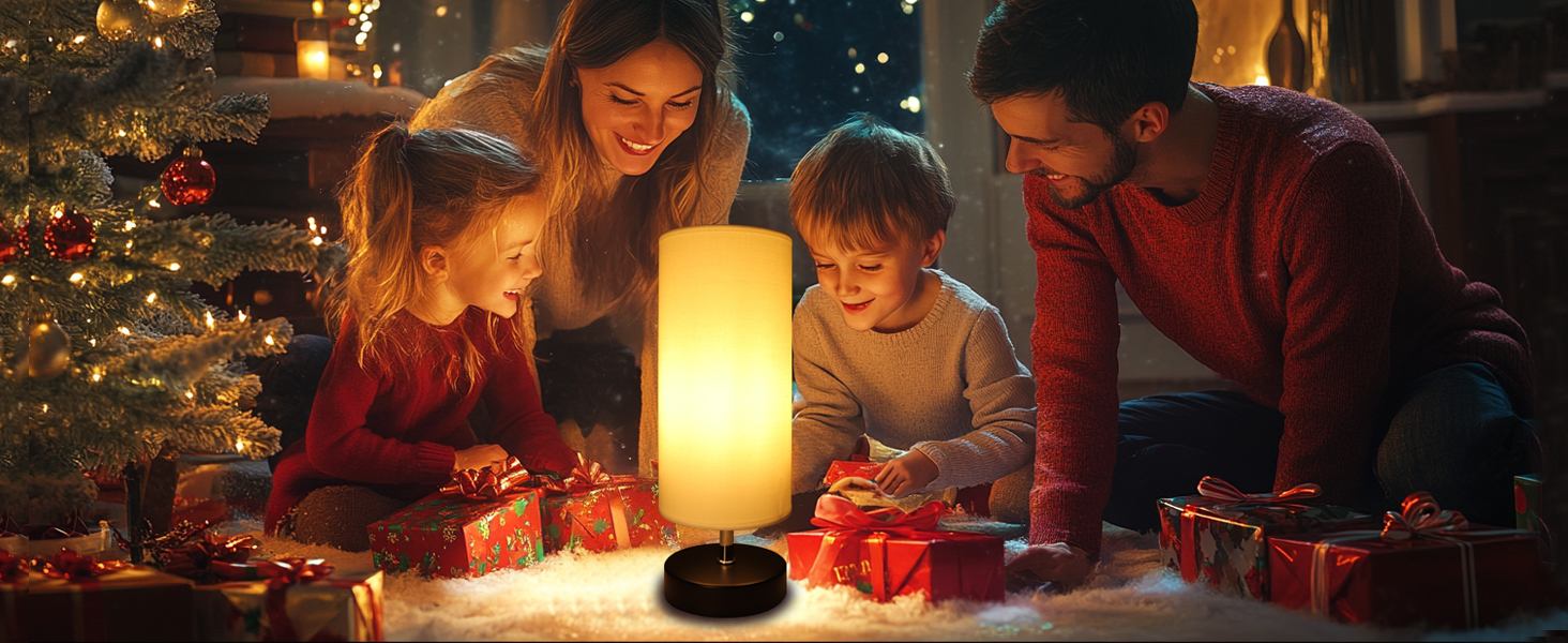 Настільна лампа 2 шт. з LED 6W, E27, 3 колірні температури, пам'ять, для спальні/вітальні