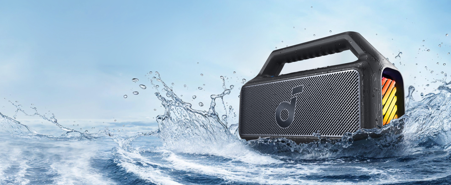 Портативна Bluetooth колонка Anker SoundCore 2, Чорна: потужний звук, глибокий бас, 24 години роботи, водонепроникність IPX7, сумісна з iPhone, Galaxy