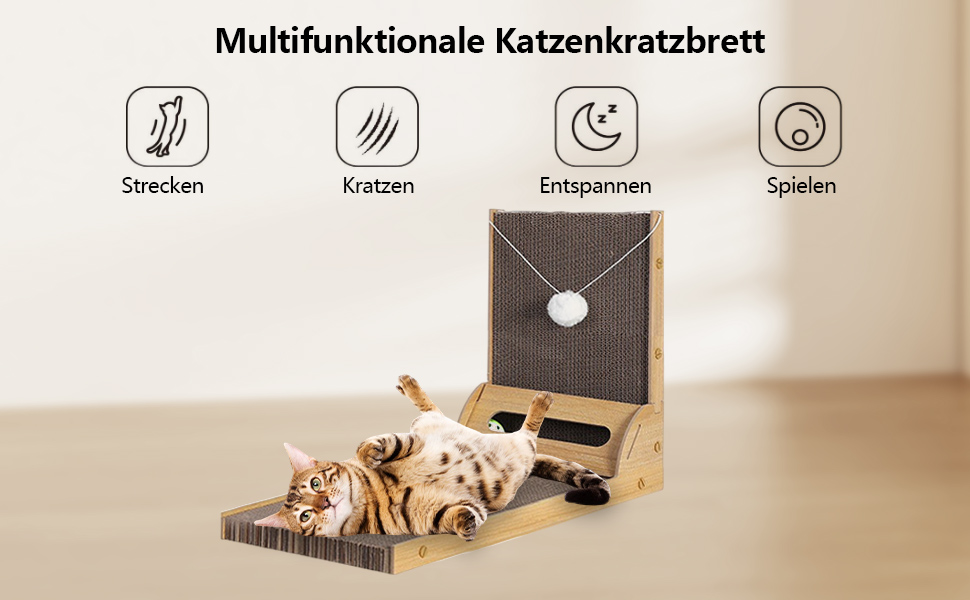 Ліжко для кота на батарею, грілка для кота, підвісне ліжко для кота, ліжко-грілка для кота, ліжко для кота з м'яким плюшевим покриттям, складане ліжко-гамак для кота на батарею, сірий колір 45x30 см (когтеточки для кота коричневого кольору)