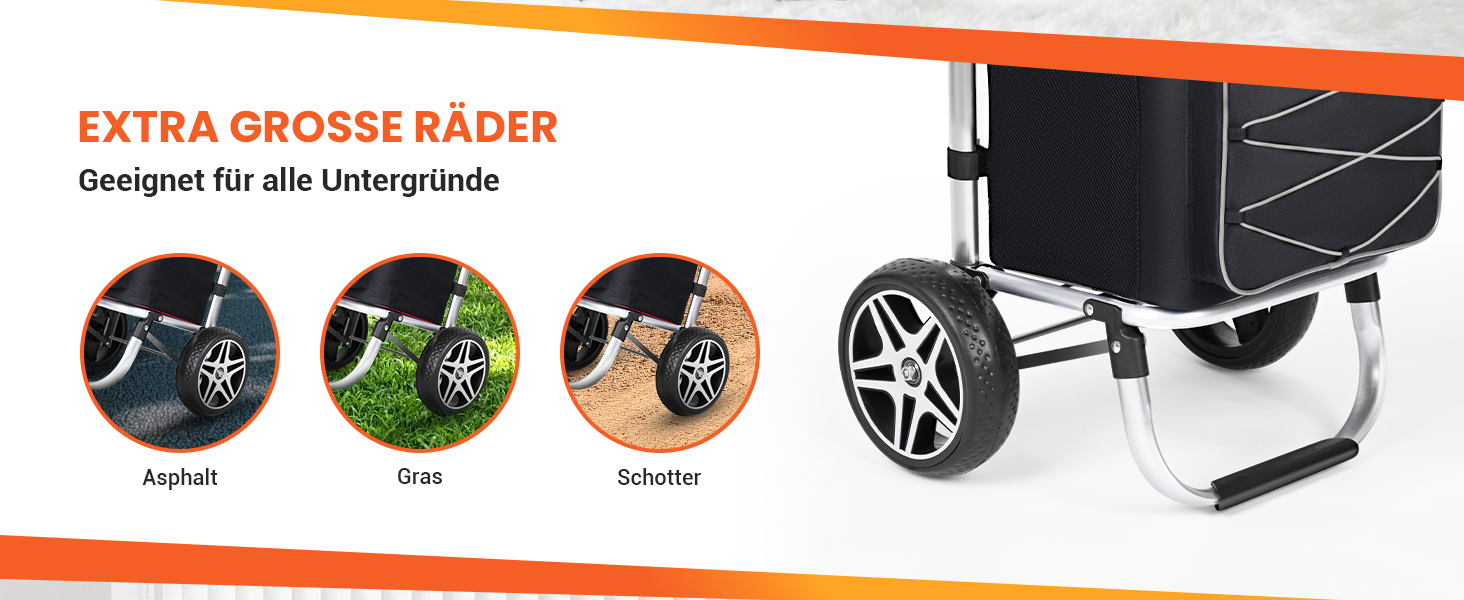 YEAUPE PRO Кухоль-тележка 3в1 з термоізольованим відділенням, 50л, знімний мішок, вантажопідйомність до 25кг, бічні кишені та відкривачка для пляшок (Чорний), не складається