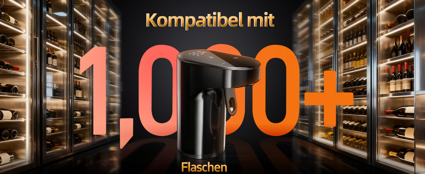 Електричний декантер для вина 5-в-1 з регулюванням дозування, цифровий виливач, автоматичний дозатор вина, чорний | Подарунок