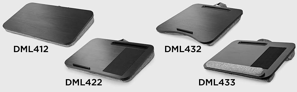 Ергономічний підставка-стіл для ноутбука Duronic DML422 з м'якою подушкою, коричневий