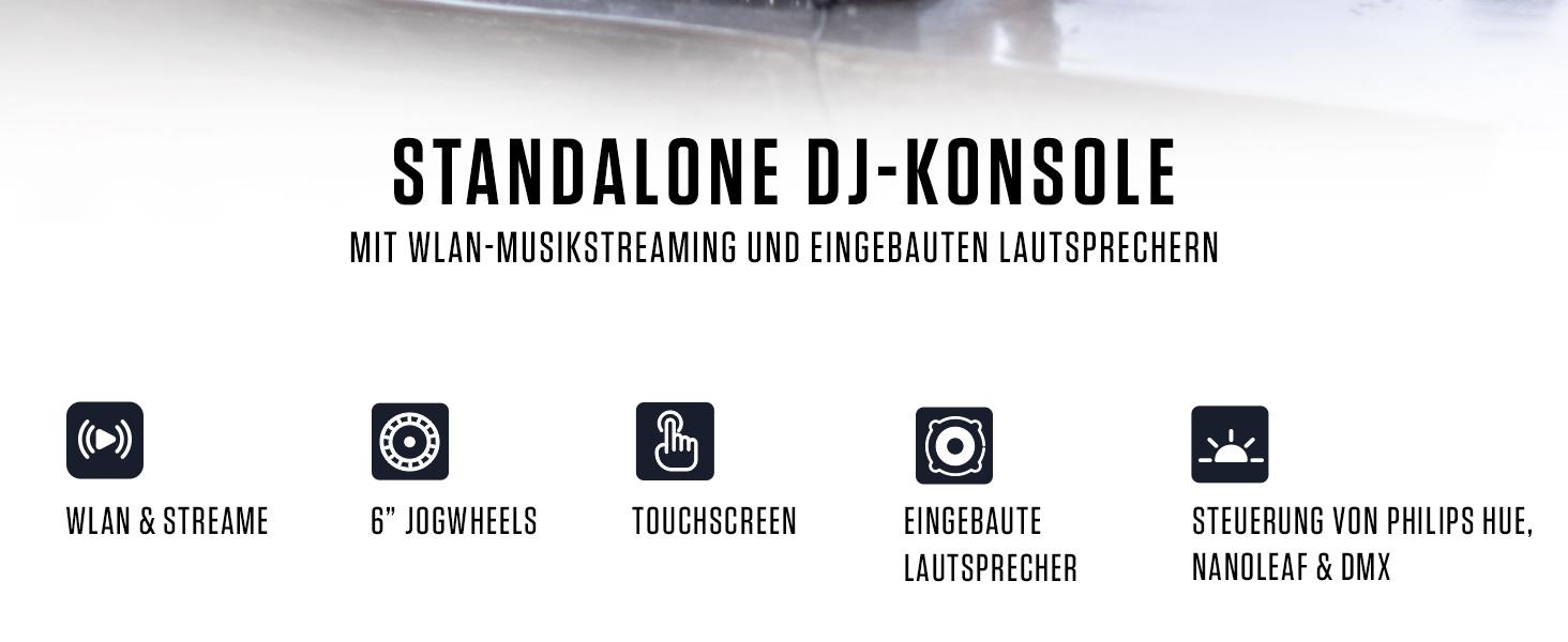 DJ-контролер Numark Mixstream Pro+ з розділенням STEM, 2 деки, Wi-Fi, 7