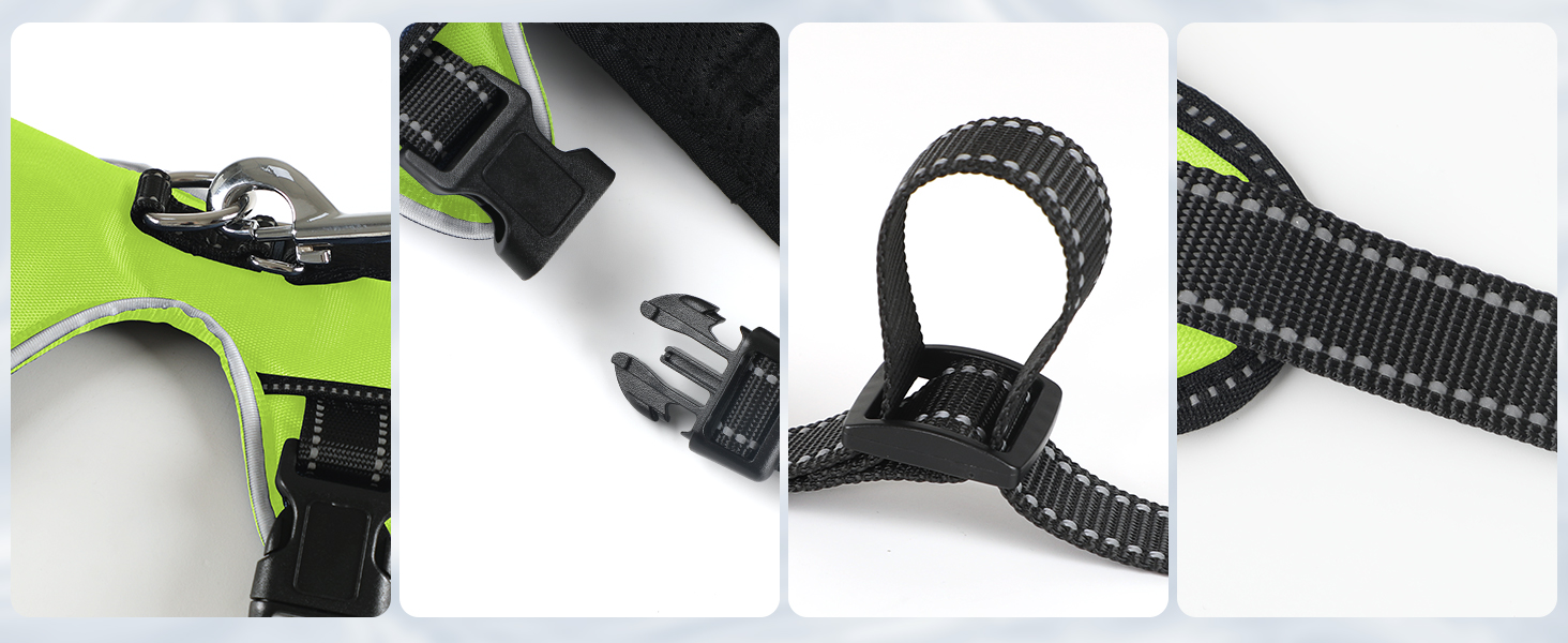 Світловідбиваючий нашийник для собак Jewyow з LED, перезаряджуваний, водонепроникний, 3 режими, зелений, розмір M