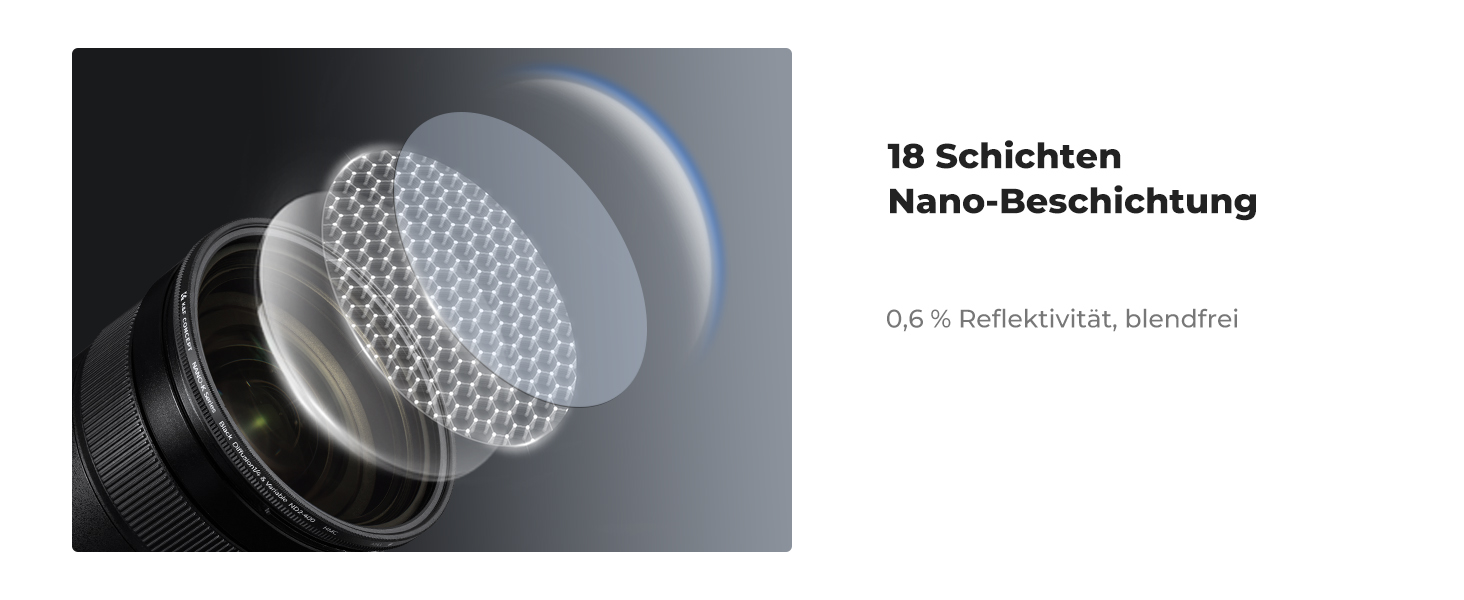 Фільтр K&F CONCEPT 77mm 2-в-1: Black Mist 1/4 та ND2-ND400 з багатошаровим покриттям (Nano-Klear)