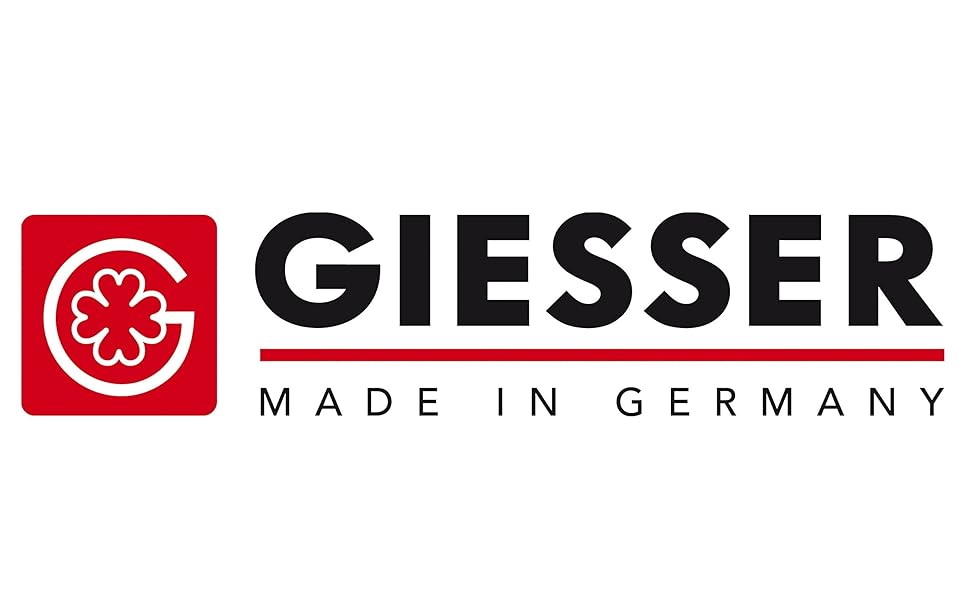 Ніж кухарський Giesser Red Diamond 20 см, PremiumCut No 1, Німеччина - професійний кухонний ніж з нержавіючої сталі, червоний акрил