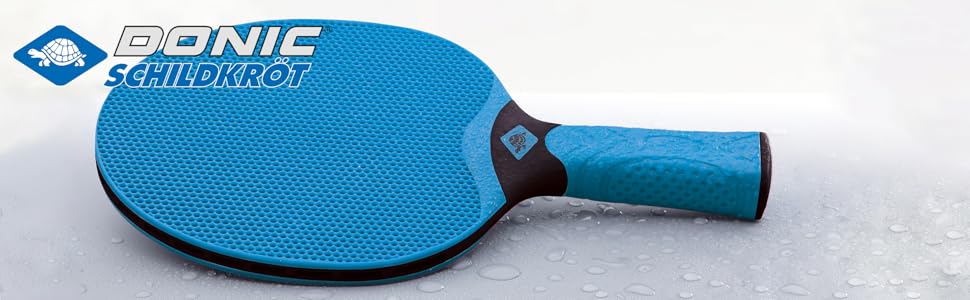 Набір для настільного тенісу Donic-Schildkröt Outdoor: 2 водостійкі міцні ракетки, 3 м'ячі, сумка