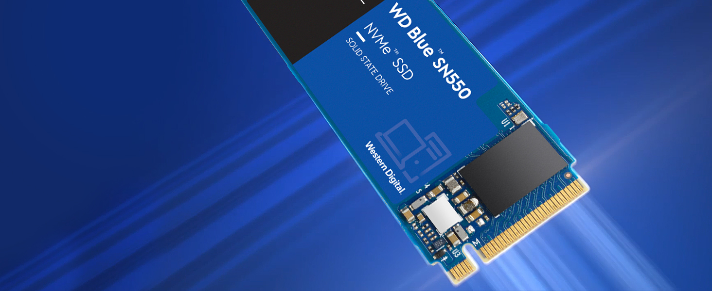 SSD накопичувач WD Blue SN550 1 TB NVMe M.2 - висока швидкість, внутрішній