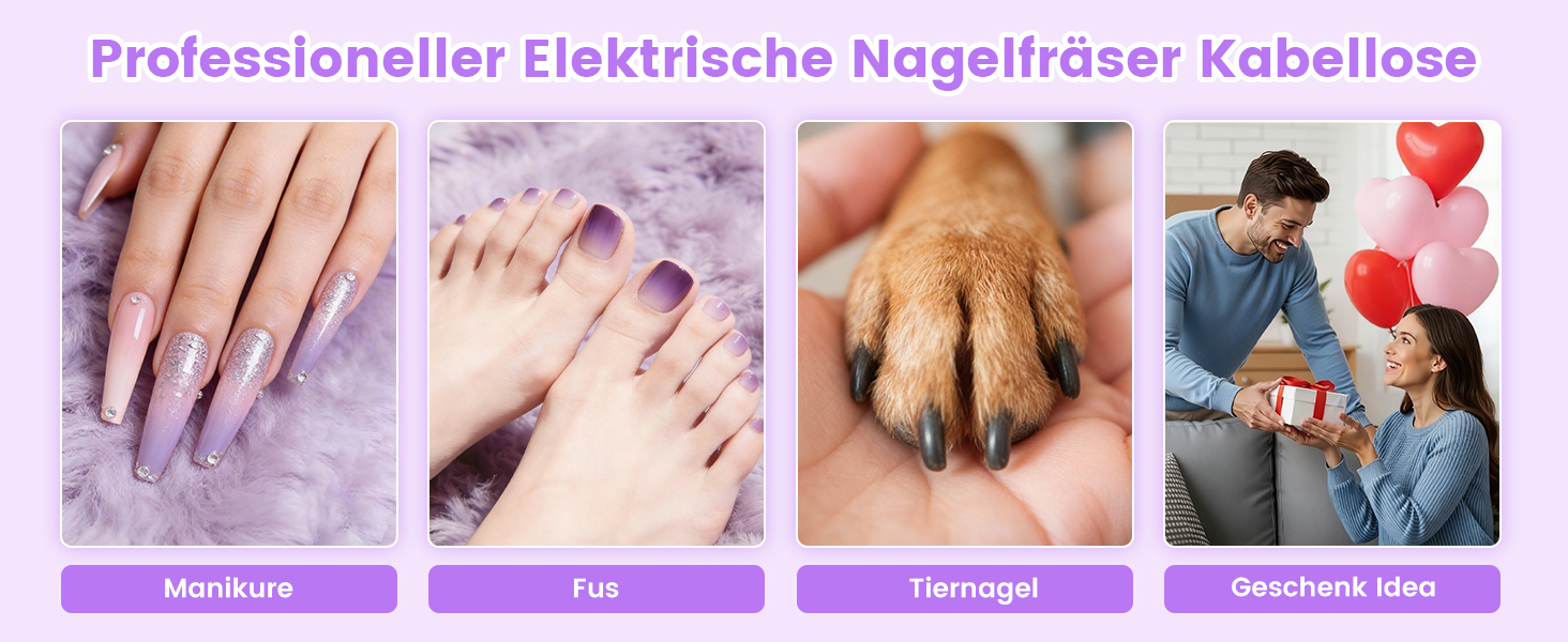 Електричний фрезер для нігтів 15 в 1: професійний набір для манікюру та педикюру, 35000 об/хв, для гелю та акрилу