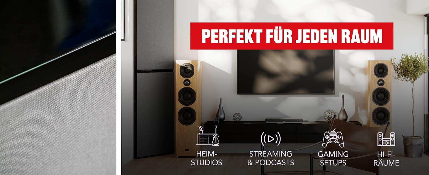 Кутова басова пастка Addictive Sound Bassfalle Ecke Premium, акустична панель для поглинання низьких частот (80-2000 Гц), антрацит, 100 см