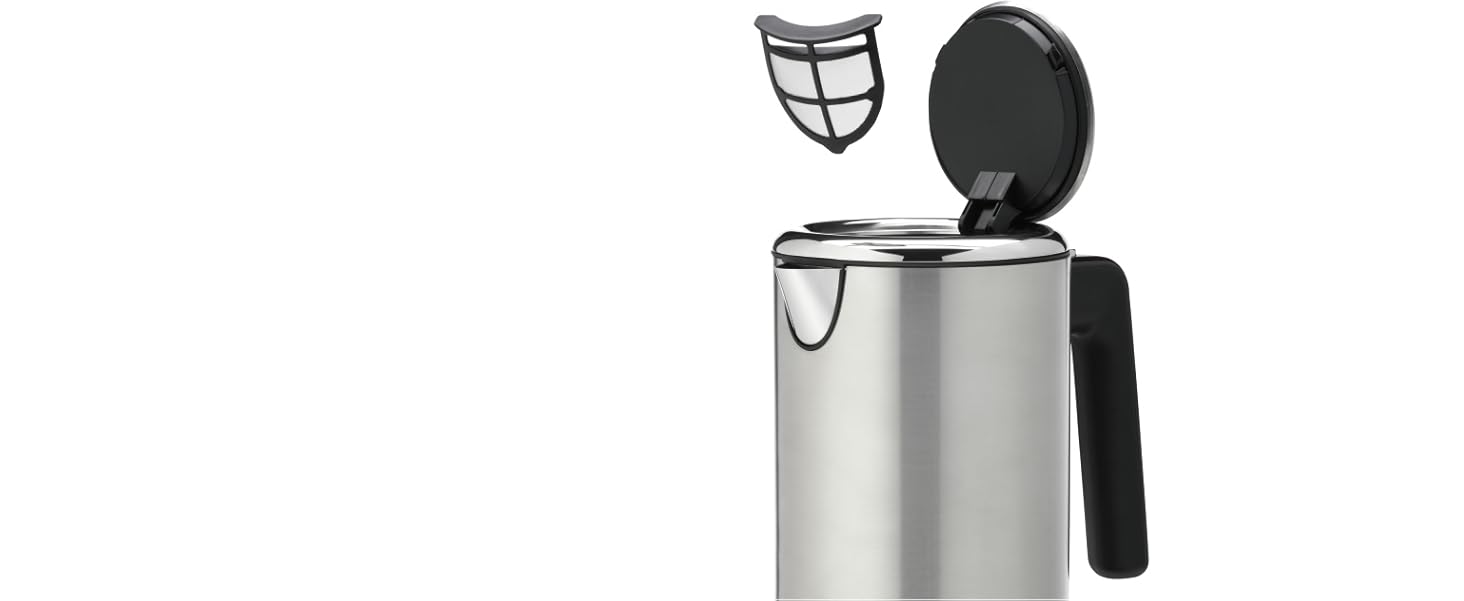 Електрочайник WMF Lono 1,6 л, нержавіюча сталь, 2400 Вт, з підсвіткою та фільтром від накипу