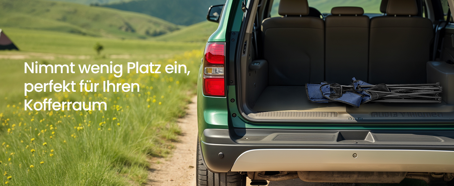 Набір кемпінгових стільців SONGMICS 2 шт., складані, для риболовлі, висока спинка, регульовані підлокітники, підсклянники, до 150 кг, блакитний