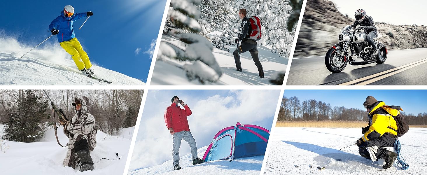 Обогрівальний жилет для чоловіків з Powerbank 7.4V 18400mAh, зимовий жилет з м'якої бавовни, 3 режими нагріву для катання на лижах, мотоциклі, полювання, риболовлі, чорний