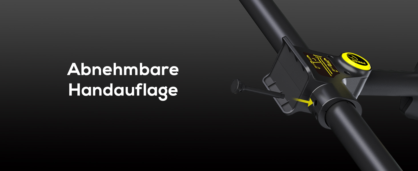 Металодетектор професійний для дорослих та дітей – водонепроникний, з LCD-дисплеєм та спіральною котушкою 25 см, бездротовий, складної конструкції, з акумулятором 2000mAh – високоточний, жовтий