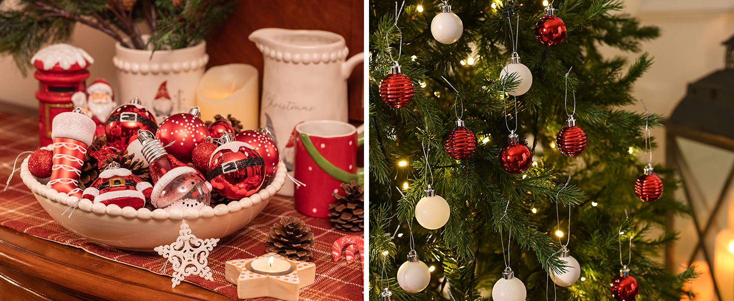 Набір ялинкових прикрас Valery Madelyn 70 шт. - ялинкові кулі, ялинковий декор з підвісками