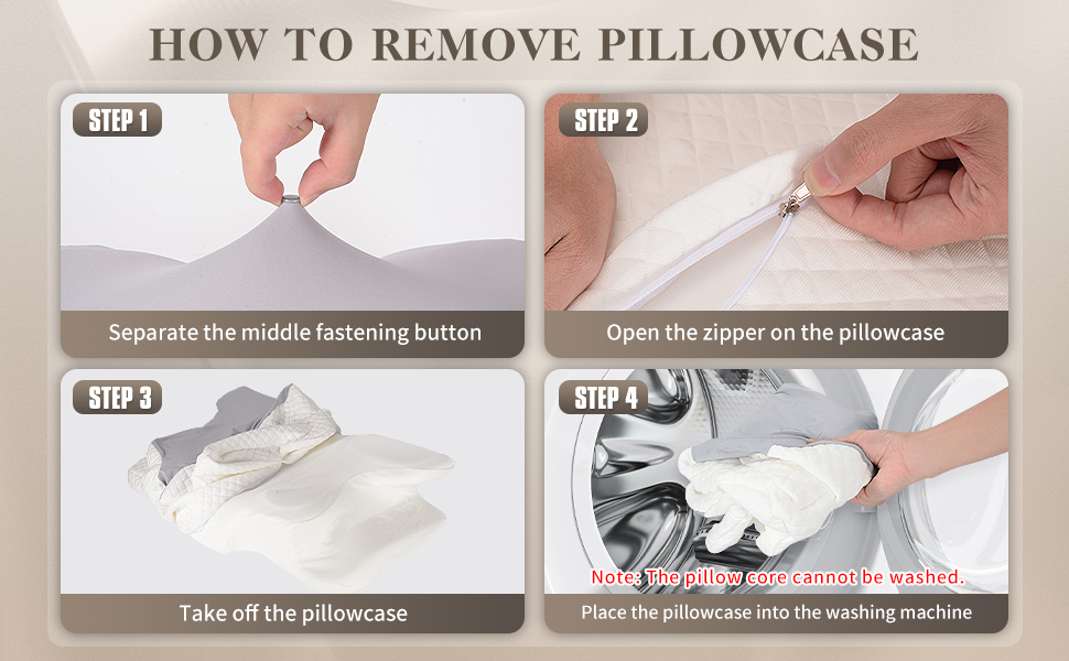 Ортопедична подушка для шиї Memory Foam сірого кольору. Ергономічна подушка для сну на боці, з підтримкою шиї та полегшенням болю в шиї та плечах.