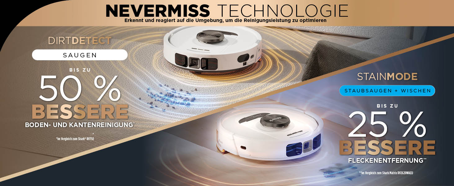 Робот-пилосос та робот-мийник Shark PowerDetect 2-в-1, NeverTouch Pro, самостійне очищення до 60 днів, 3D-LiDAR навігація, NeverStuck, керування через додаток, RV2800ZEEU, 2 щітки, Anti-Micro Pads, 1 капсула