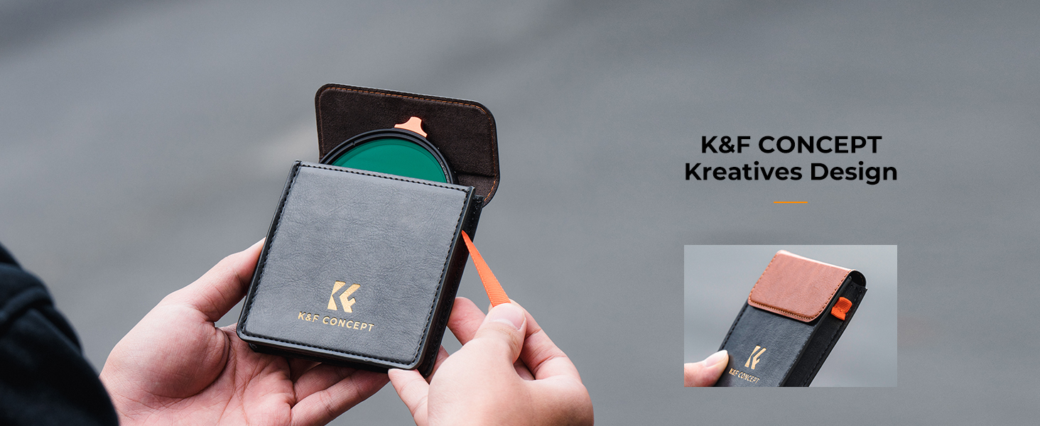 Фільтр нейтральної сірої ND K&F Concept Nano-X True Color Variabler 55mm (ND2-32, 1-5 ступенів)