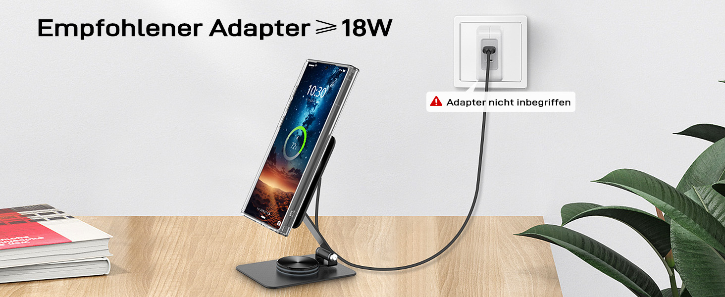 Бездротовий зарядний пристрій MagSafe для Samsung Galaxy S25 Ultra/S24, iPhone 16/15/14, Pixel 10/9 Pro/8, Android, білий/чорний