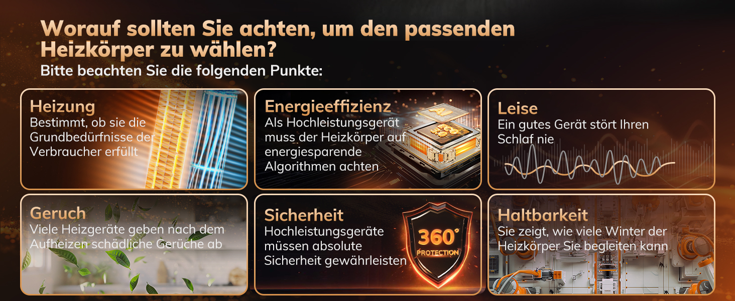 Електричний обігрівач AEOCKY 3 покоління з AI-термостатом, 1800 Вт, PTC, для дому, з пультом, 70° осциляція, тихий, безпечний, портативний, для офісу, спальні, кімнати