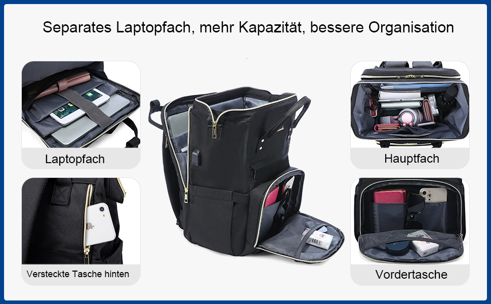 LOVEVOOK Рюкзак для жінок, шкільний рюкзак, рюкзак для ноутбука, водонепроникний, з портом для зарядки, для університету, школи, бізнесу, роботи, подорожей, темно-сірий, 17 дюймів