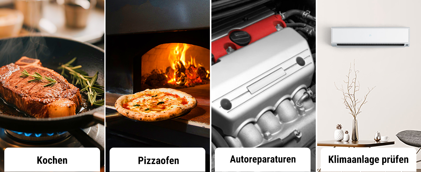 Інфрачервоний термометр ThermoPro TP30 з лазерним цільцем -50°C ~ 550°C, вимірювання MAX/MIN/AVG, для вимірювання температури поверхонь (не для вимірювання температури тіла)