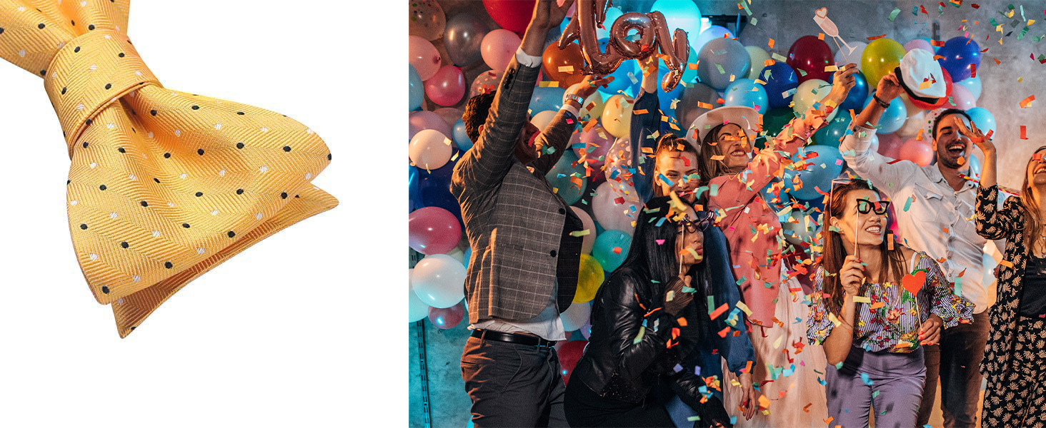 HISDERN Чоловіча краватка-метелик з кишеньковим хустинкою, комплект. Краватка-метелик для чоловіків у горошок/з принтом тварин, для весілля, вечірки, темно-синій/білка