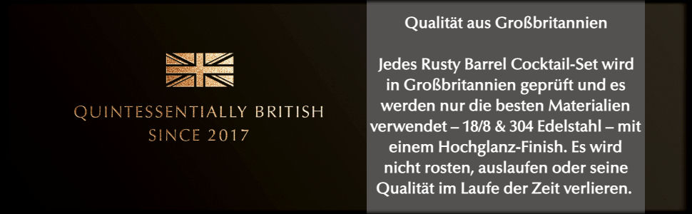 Набір для коктейлів Rusty Barrel Manhattan – шейкер з нержавіючої сталі, дерев'яний мадлер, барне сито, джигер, дозатор, ложка та книга рецептів у подарунковій коробці