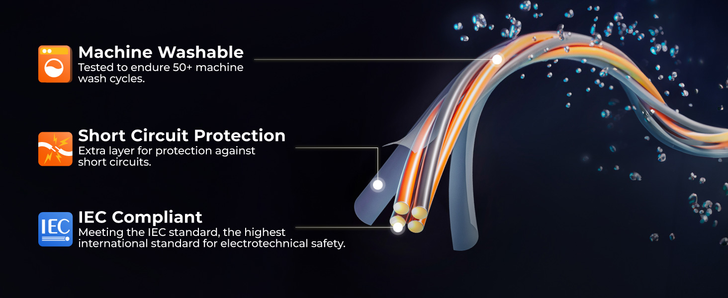 Обогрівальна жилетка OROORO для жінок, флісова, з Powerbank, чорна, XL