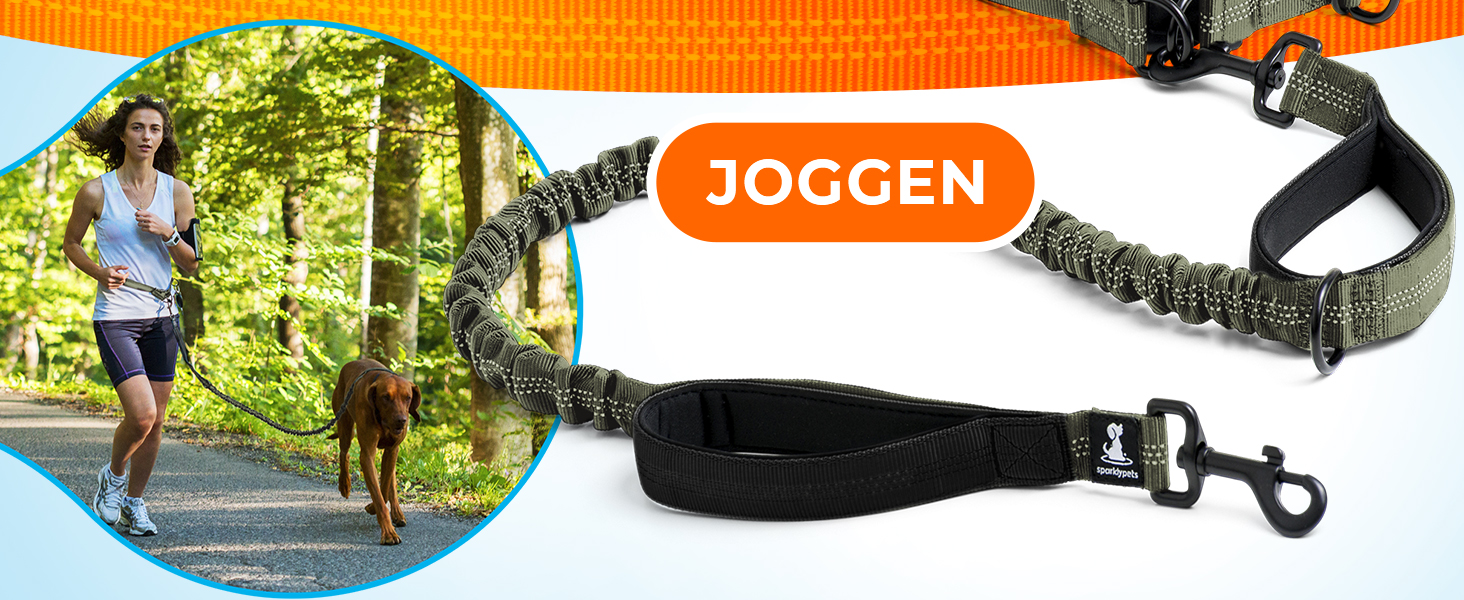 Спортивна повідкова система для собак Active Waist Leash від SparklyPets - для прогулянок без рук, для середніх та великих порід. Комплект: тримач для телефону, знімний контейнер для відходів, кишеня для ласощів та тримач для пляшки.