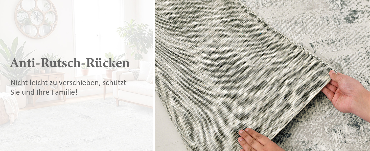 Килим для вітальні блакитний вінтажний меланжевий з ефектом вицвітання, короткий ворс, килими, прання, нековзкі килими для спальні (200x300 см, зелено-сірий)