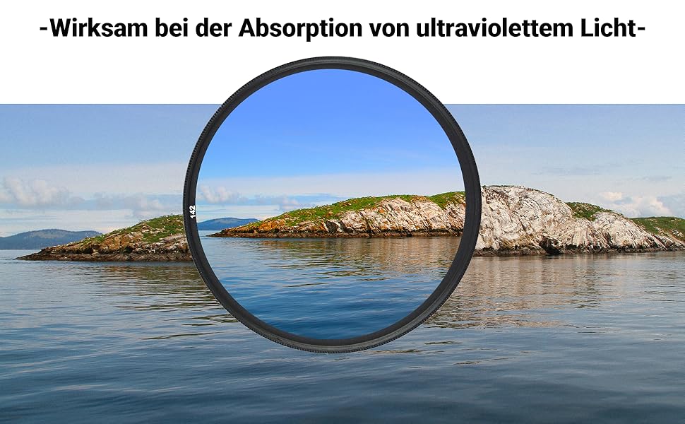 Фільтр UV JJC 49 мм, ультратонкий, багатошарове покриття, захист від UV-випромінювання, об'єктив для Canon Sony DSLR з різьбою 49 мм (Сріблястий)