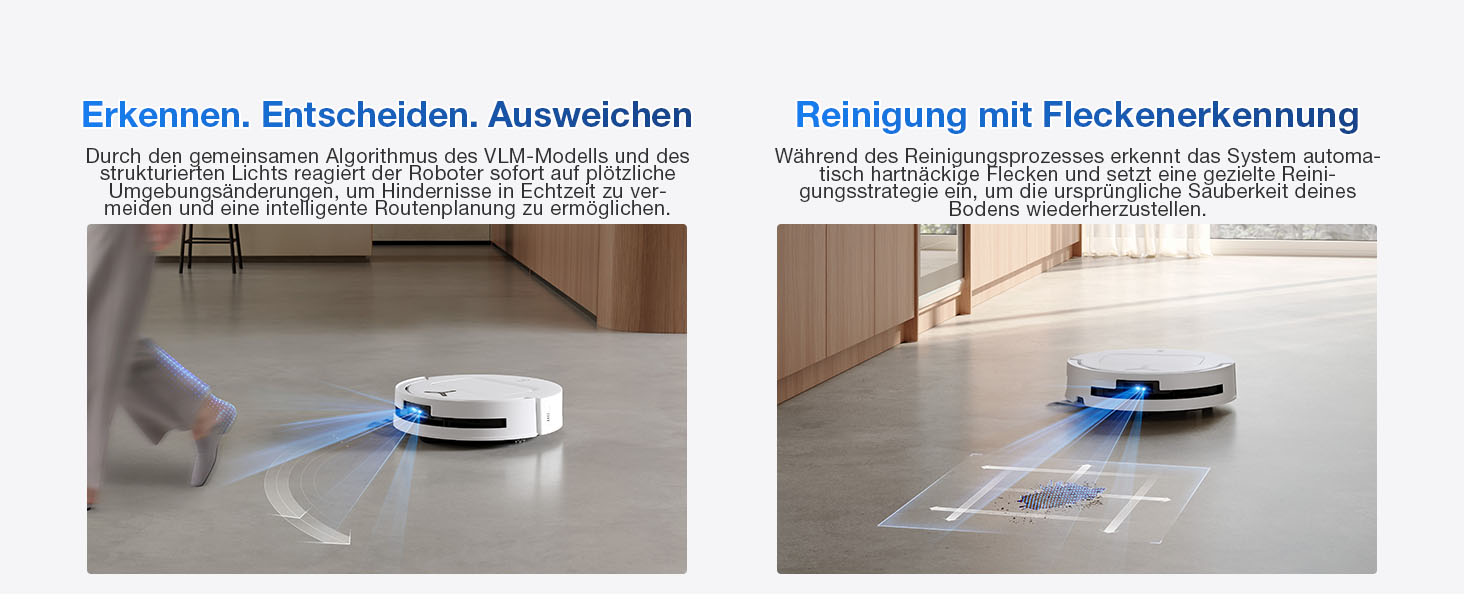 Робот-пилосос ECOVACS DEEBOT T80 Omni з функцією миття підлоги, 18000 Па, OZMO Roller, автоматичне миття мопів, ZeroTangle 3.0, миття гарячою водою (40-75°C), білий