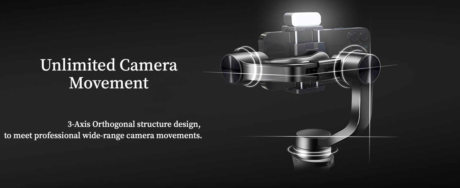 Hohem iSteady Mobile Plus Kit - Стабілізатор для смартфона з підсвічуванням, 3-осьовий, 280г, Android/iOS, для YouTube та TikTok