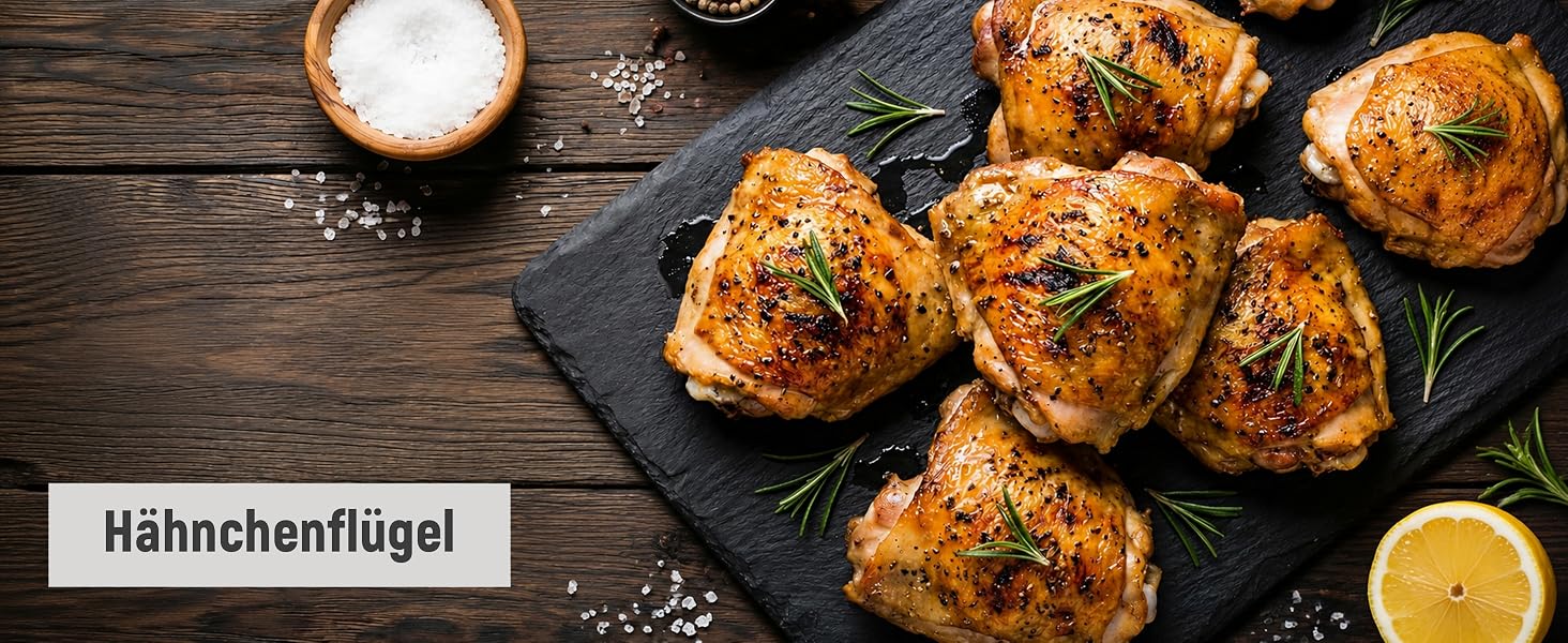Аерофритюрниця SIMPLUS Airfryer XL 6.5 л з вікном та сенсорним керуванням, 1500 Вт, 10 програм, антипригарне покриття