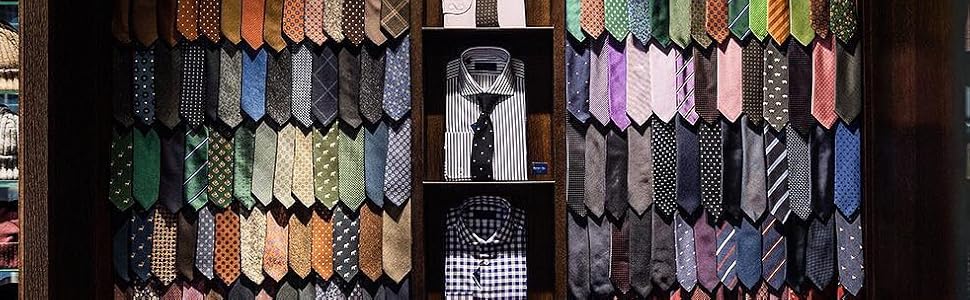 Чоловічий шовковий краватка-набір JEMYGINS: краватка, хустинка, зажим для краватки, чорний колір