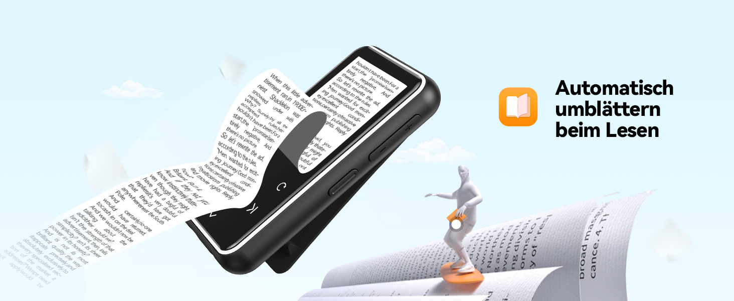 MP3 плеєр AGPTEK 64GB з кліпсою для спорту, Bluetooth 5.3, 1.8