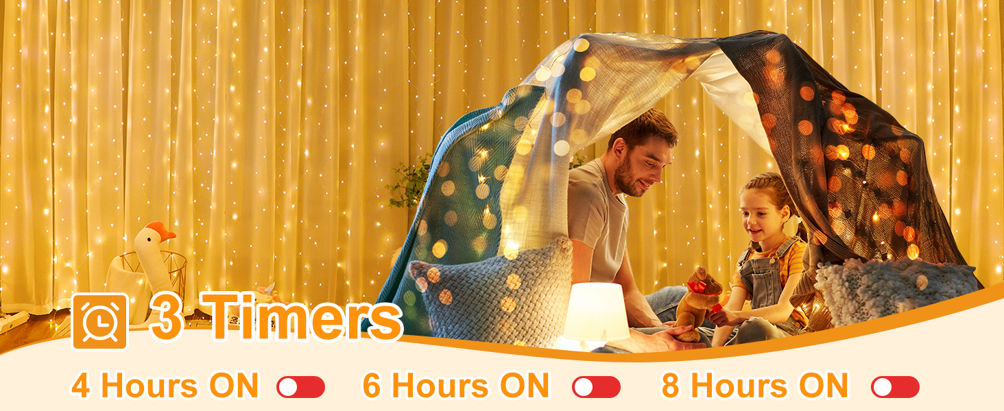 Ляптова гірлянда 2x2м з 200 LED, USB, тепле біле світло для декору стін, кімнати, вечірки, весілля, Рамадан, Різдва