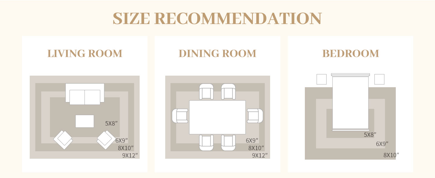 Килим Leesentec для вітальні, спальні: геометричний, сучасний, антиковзаючий, короткий ворс, бежевий, великий, білий (слонова кістка), 80 x 120 см, прямокутний