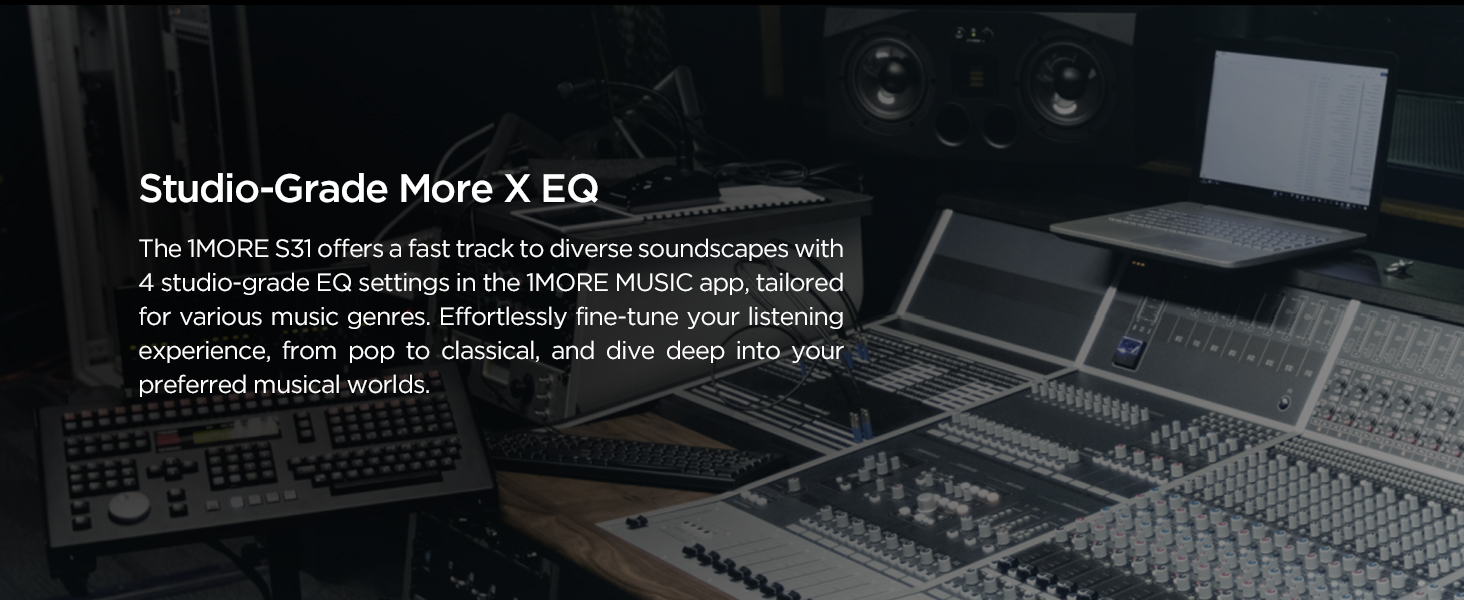 Навушники 1MORE S31 Open Ear Bluetooth 5.3, спортивні, бездротові, ENC мікрофон, 38 годин, IPX5, потужний бас, чорні