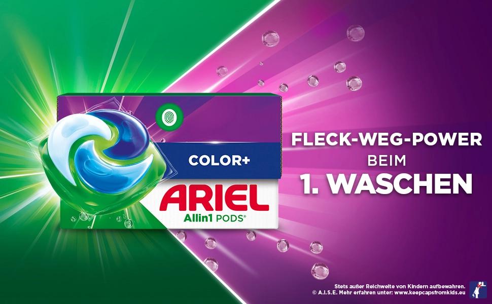 Капсули для прання кольорових речей Ariel Color+, 120 шт