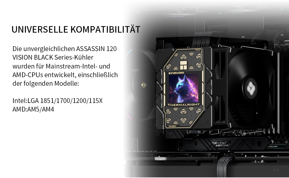 Кулер для процесора Thermalright Peerless Assassin 120 VISION MAX ARGB Black з 5