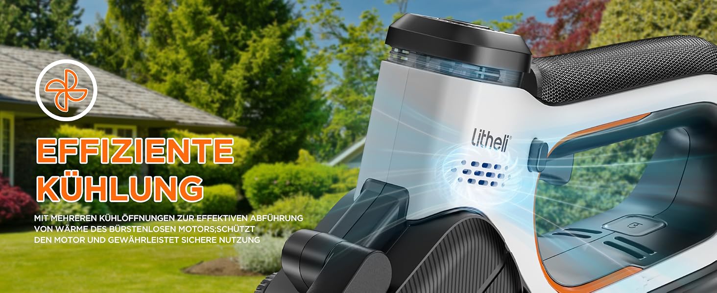 Акумуляторна міні-ланцюгова пила Litheli 20V (15 см) з безщітковим двигуном, АКБ 10000 мАг, автоматичним змащуванням та захисним замком, чорна